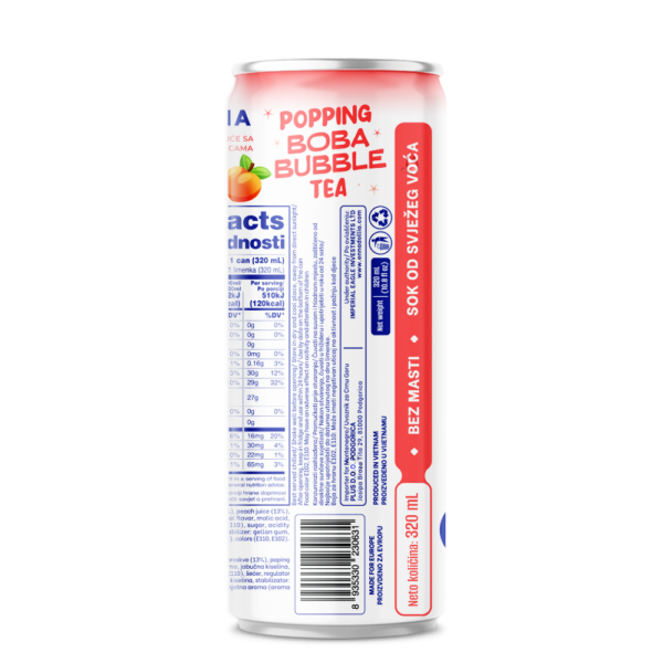 Popping Boba Tea Peach - Image 3
