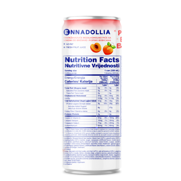 Popping Boba Tea Peach - Image 2